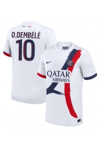 Paris Saint-Germain Ousmane Dembele #10 Jalkapallovaatteet Vieraspaita 2024-25 Lyhythihainen